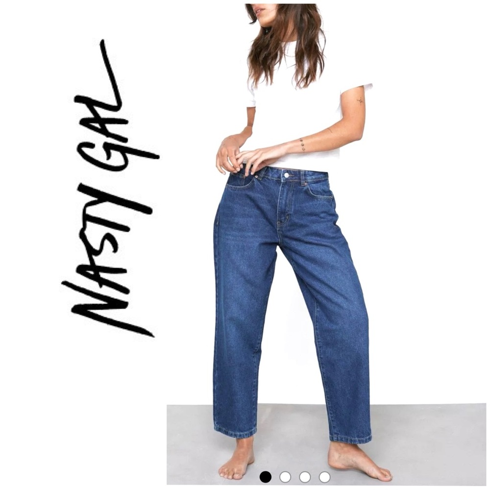 NWT Nasty Gal High Waisted Mom Jeans 2